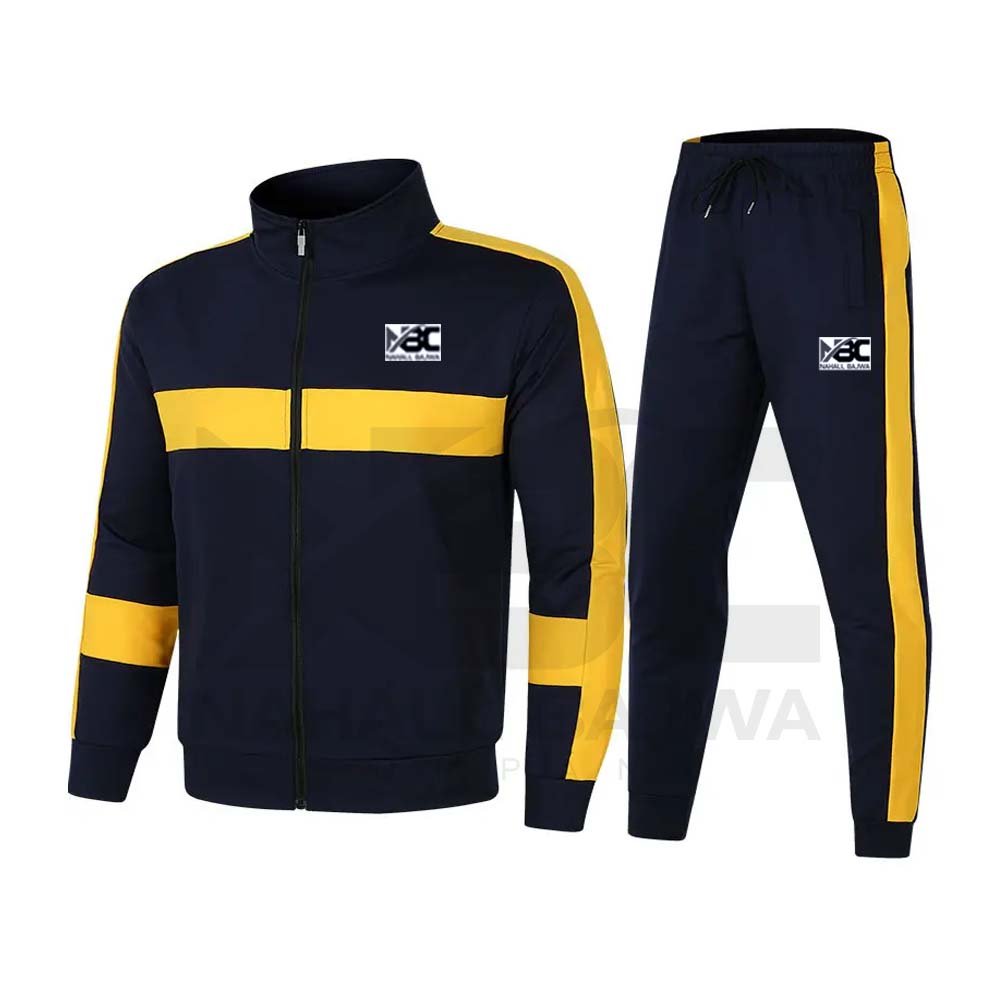 Hot Sale Custom Logo Casual zip up sweatsuits Jogger Set two piece nylon track suit Cargo Tracksuit For Men Sets