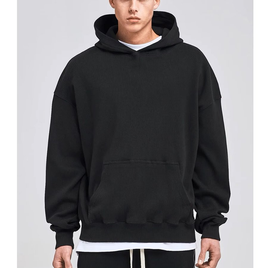 YISEN custom high quality men heavyweight thick cotton pullover heavy hoodie
