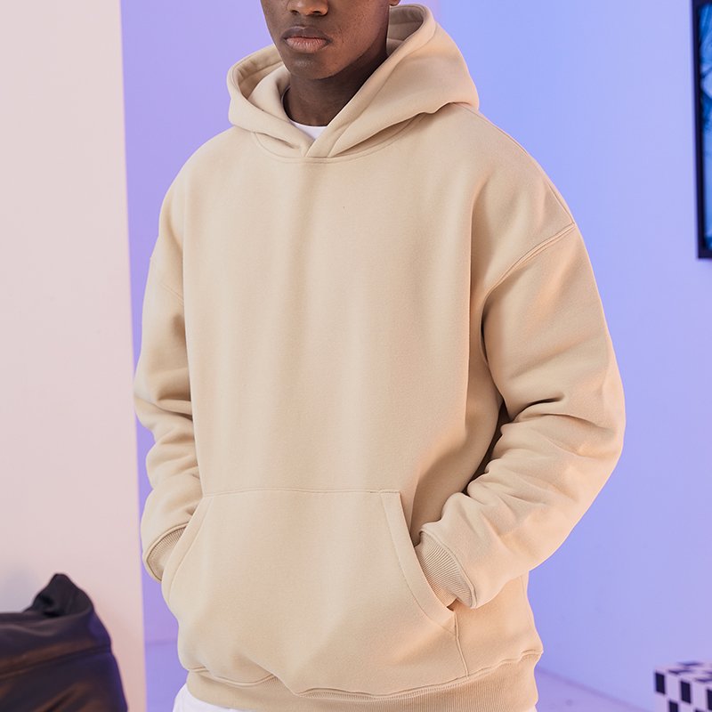 high quality heavyweight cotton streetwear men hoodies for blank hoodie custom logo
