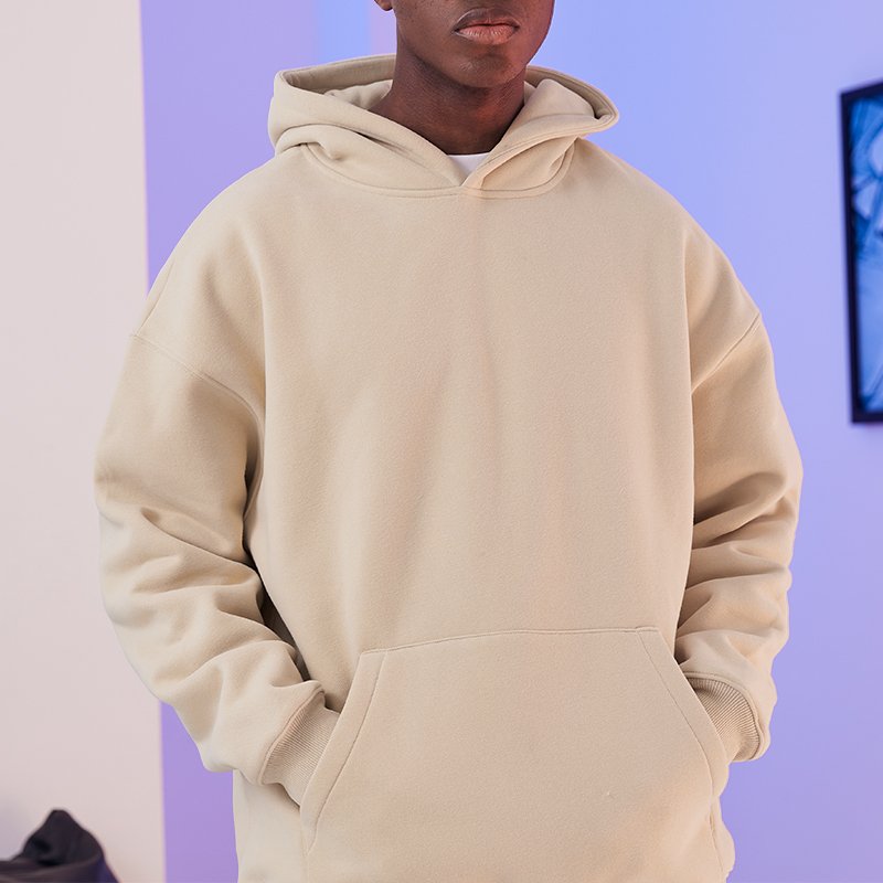 high quality heavyweight cotton streetwear men hoodies for blank hoodie custom logo