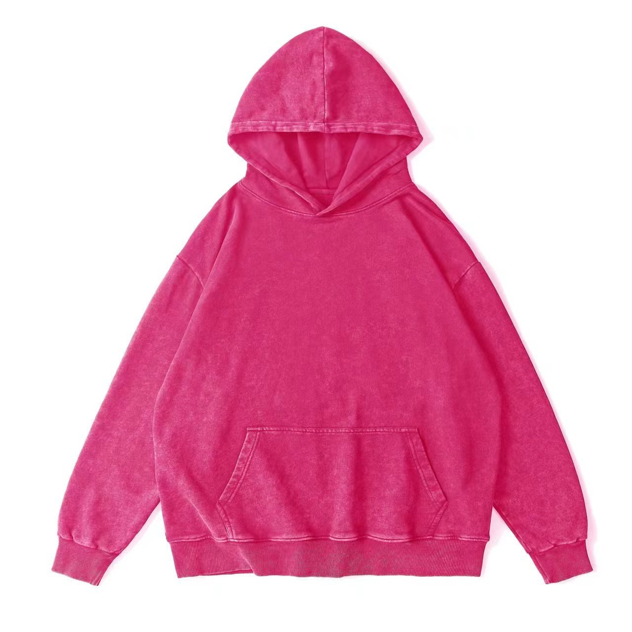 custom 2024 oversized acid wash hoodie manufacturer 100% cotton hoodie high quality vintage washed hoodie men's sweatshirts
