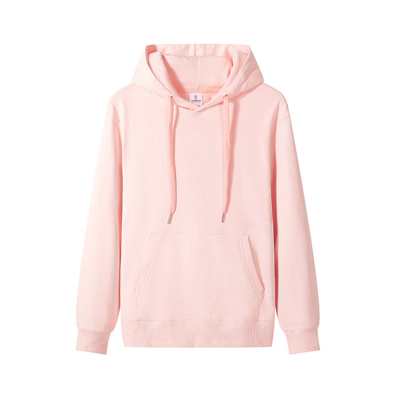 300 Gsm Men's Cotton Sweatshirt Heavyweight Autumn Hoodies Solid Color Custom LOGO Casual Hoodies Coat