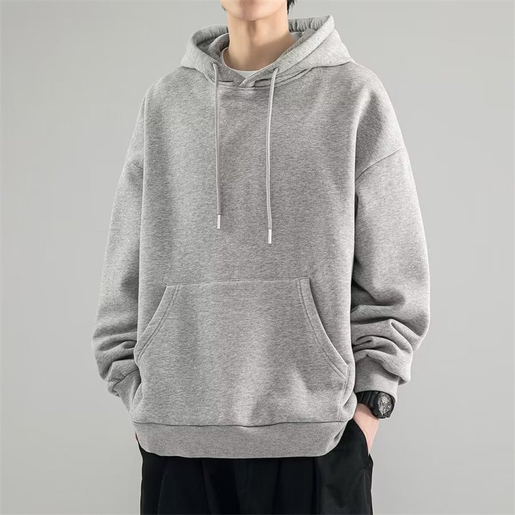 1PCS Custom Logo Men's Fashion Large Size Loose and Versatile Autumn/Winter Casual Hoodies Men's Top Wholesale