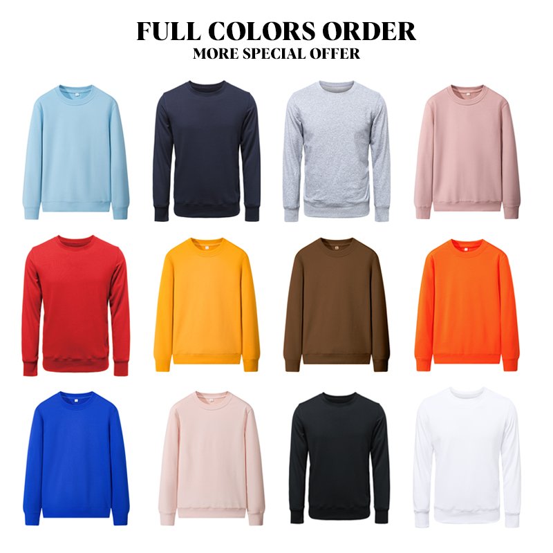 2022 most popular Men's sweatshirt 300g O-neck Pullover Custom LOGO Long Sleeve men's hoodies & sweatshirts