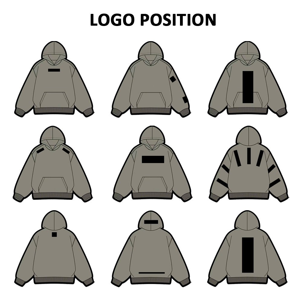 XINLILAI Solid Colors Fleece Lined Winter Fall Crew Neck HoodiesCustom Print Luxury Pullover Cotton Custom Hoodies