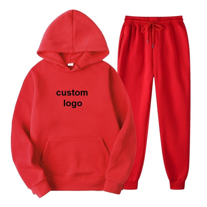 New arrival Custom Fitness Mens Pullover Jacket Gym Pant Jogging Men Tracksuit sweatshirts Men's Hoodies Set