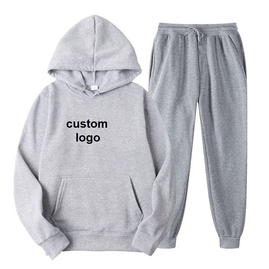 New arrival Custom Fitness Mens Pullover Jacket Gym Pant Jogging Men Tracksuit sweatshirts Men's Hoodies Set