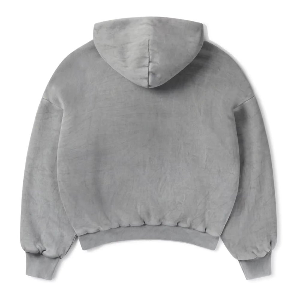 Streetwear Custom Distressed Acid Washed Sweatshirts No String 100% Cotton Oversized Men's Hoodies & Sweatshirts
