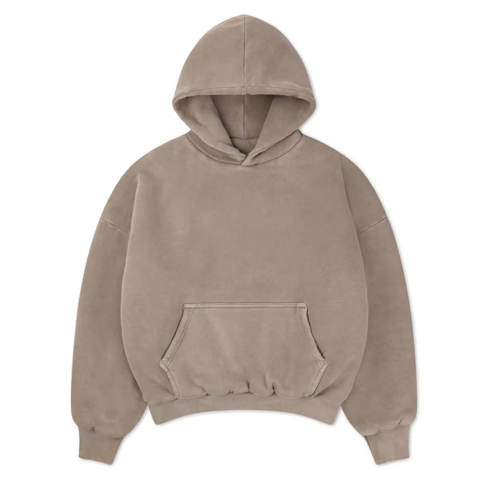 Streetwear Custom Distressed Acid Washed Sweatshirts No String 100% Cotton Oversized Men's Hoodies & Sweatshirts