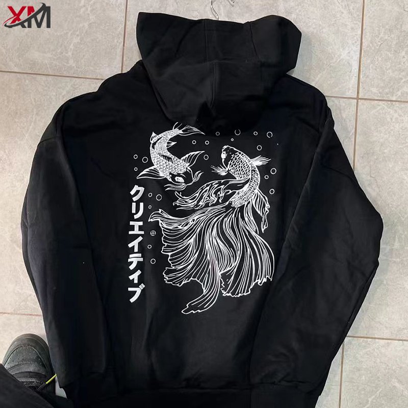 Manufacturer Cotton Plus Size Unisex Pullover Printing Fashion Men Custom Logo Embroidery Sweatshirt Women 500 Gsm Hoodies