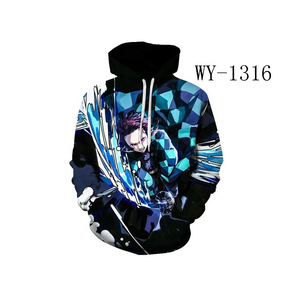 2023 New Anime Series Demon Slayer hoodies 3D Printed Hoodie Men's and Women's Fashion Casual Sportswear Children's Sweatshirt