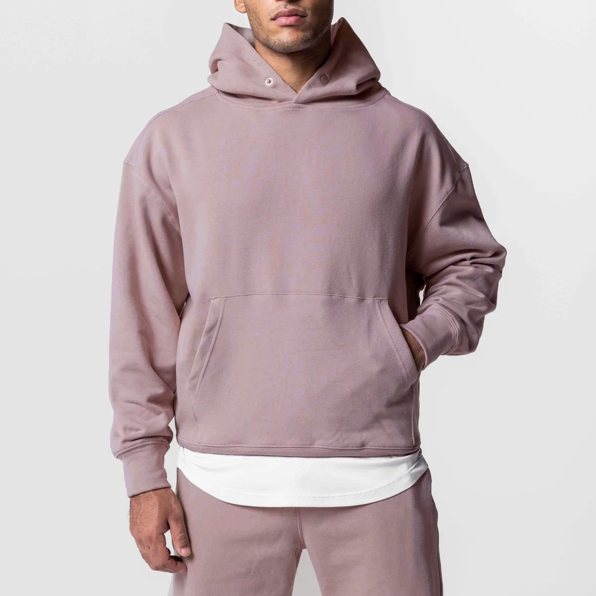 2023 New Cotton Casual Sweatpants and Hoodie Set Loose Plus Size Street Wear Joggers Set Hip Hop Fashion Sweatsuit Man