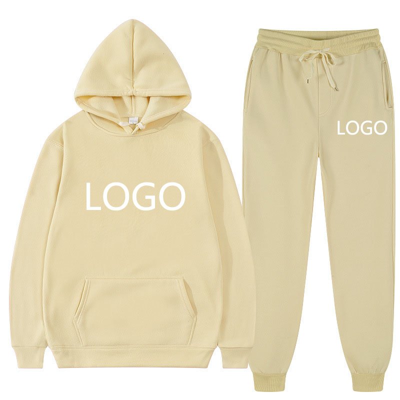 Wholesale plus size Sports jogger set training&jogging wear cotton fleece loose hoodies sweatsuit for Mans C07