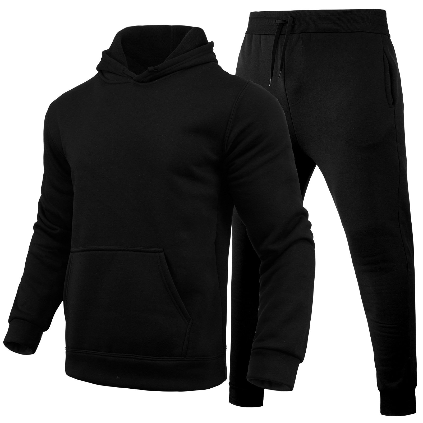 Wholesale plus size Sports jogger set training&jogging wear cotton fleece loose hoodies sweatsuit for Mans C07
