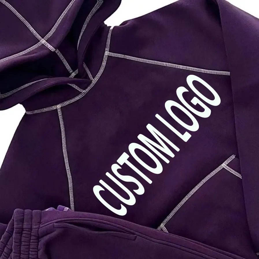 Contrast Color Stitching Tracksuit Training Jogging Wear Hip Pop Style Printing Nylon Jogging Suits Custom Tracksuit For Men