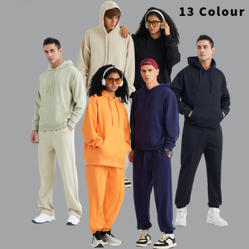 Streetwear men's clothing cotton blank thick Fleece heavyweight oversized fit custom print logo men's hoodies&sweatshirt