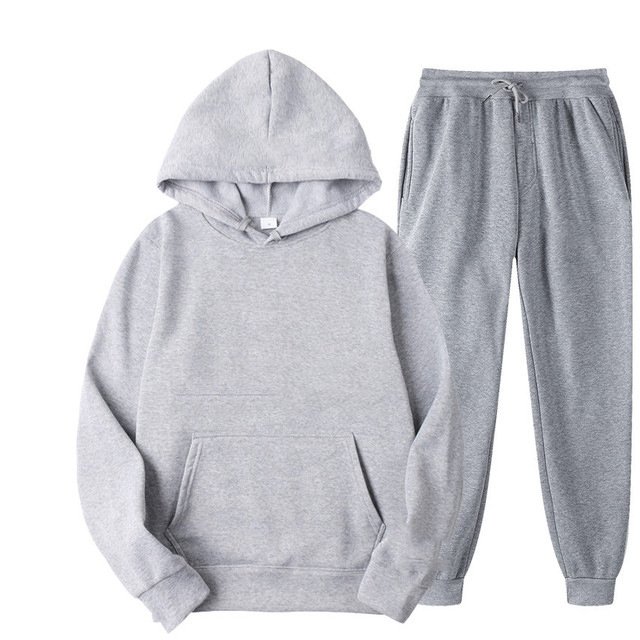 Men's Hoodies&Sweatshirts Oem Customized Graphic Plus Size Women's Oversize Blank Hoodies Set Essentials Hoodie Sweatpants Suit