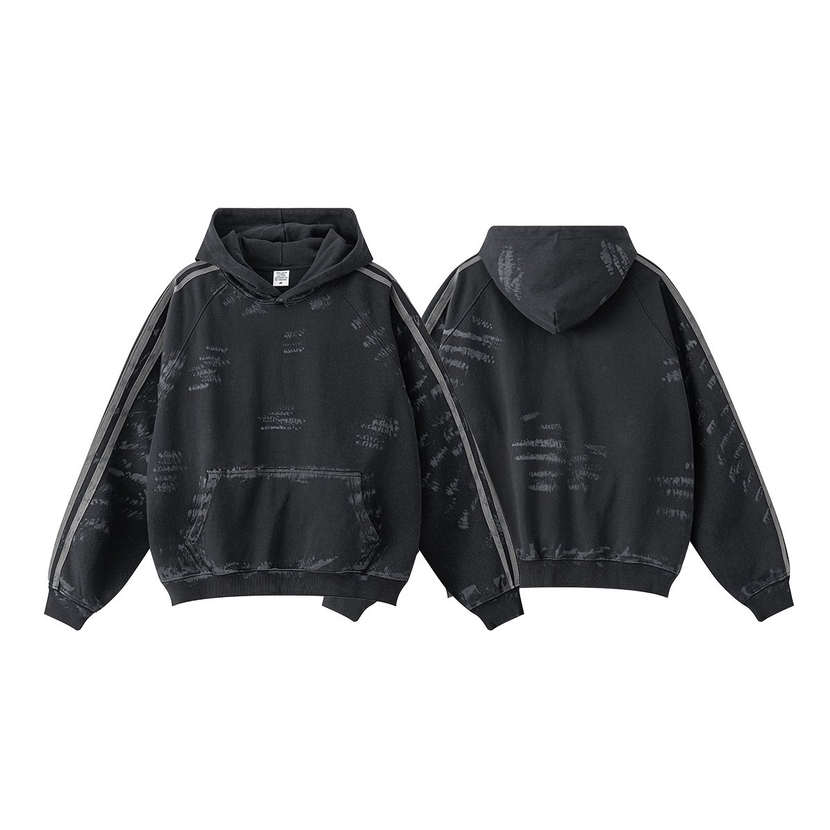 2024 Men's autumn/Winter paint wash water retro heavy weight hoodie
