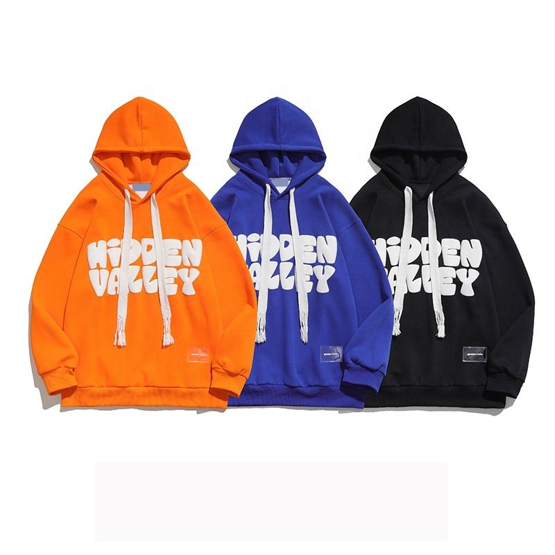Hoodie Manufacturers Puff Printing Men's Hoodie Sweatshirts