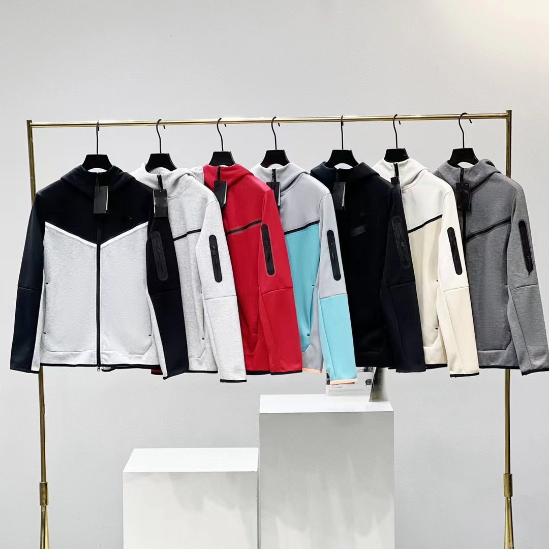 High Quality Men's Casual Sports Cardigan Top Top TECH FLEECE Winder Jacket Jacket Men's Outdoor Fashion Hoodie