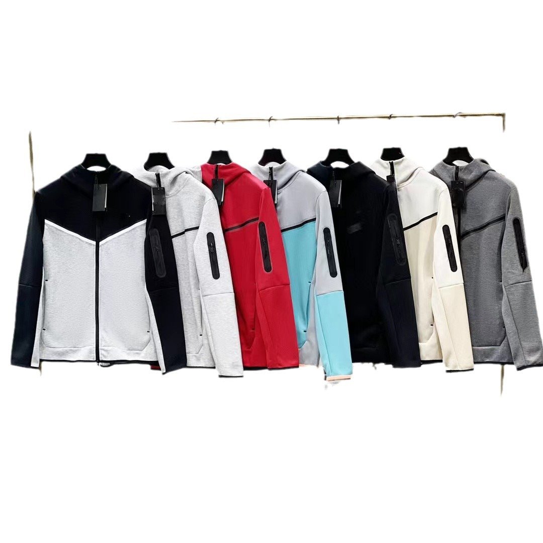 High Quality Men's Casual Sports Cardigan Top Top TECH FLEECE Winder Jacket Jacket Men's Outdoor Fashion Hoodie