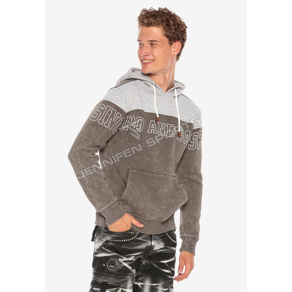OEM Custom Logo Winter Acid Washed Twin Color Hoodie 100% Cotton Plain Hooded Unisex Pullover Unlined Hoodie