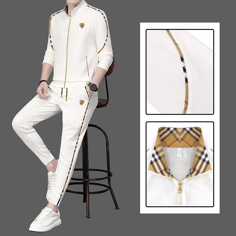 2 piece sweatsuit set men's clothing suits for men's hoodies & sweatshirts set