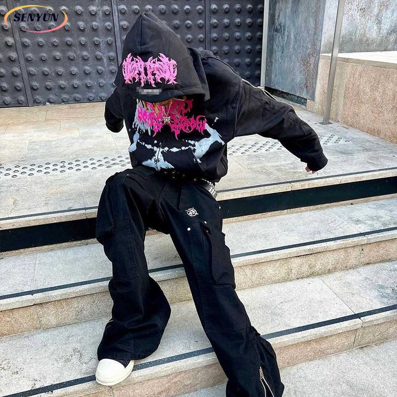 Embroidery Pullover Printed Hoodie Custom LOGO High Quality Plain Oversized Plus Size Men's Hoodies Sweatshirts