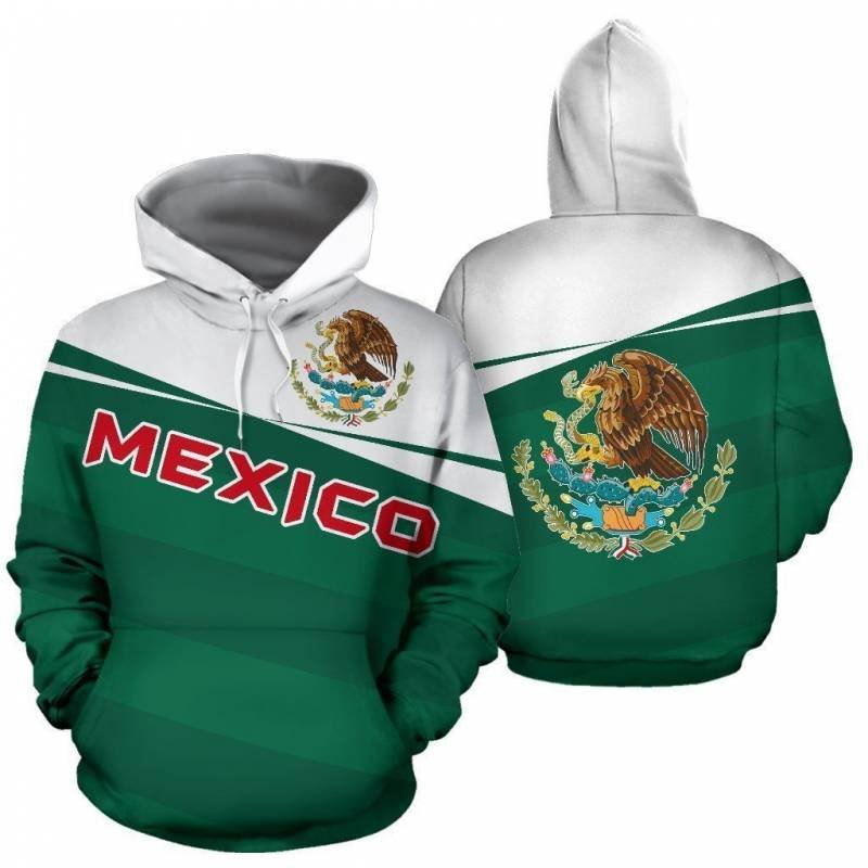 Hot Sale Mexico Flag Painting Hoodies Mexican Pullover Unisex Plus Size Men's Hoodies Sweatshirts Factory Supply Custom Hoodie