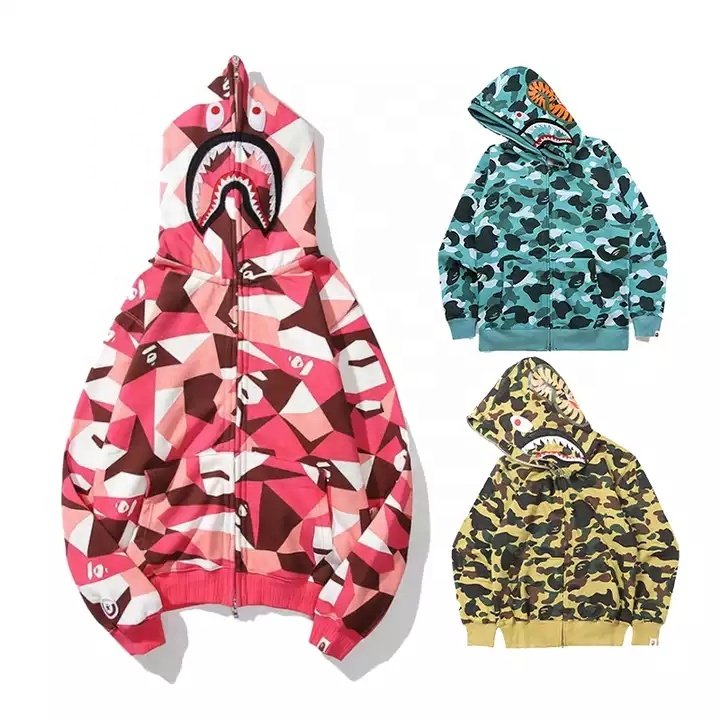 OEM Free Sample Men Sweatshirt Cotton And Polyester Hoodie Chenille Embroidery Full Zip Up Oversize Pullover Hoodie
