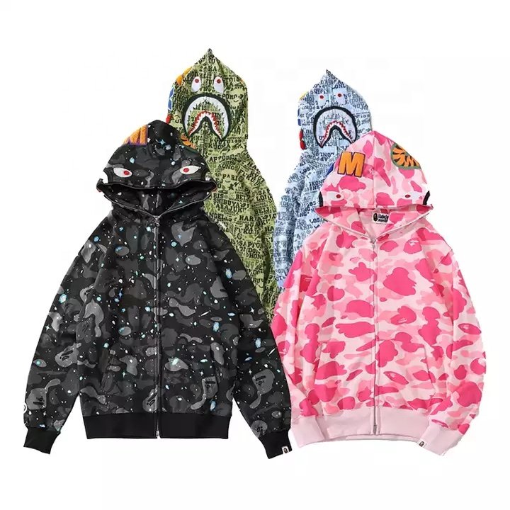 OEM Free Sample Men Sweatshirt Cotton And Polyester Hoodie Chenille Embroidery Full Zip Up Oversize Pullover Hoodie