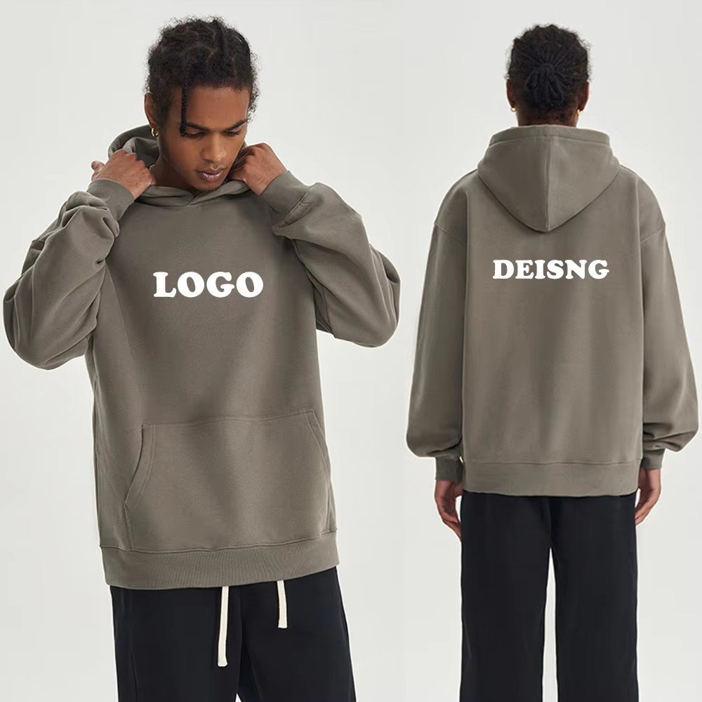 Customized Logo Blank High Quality Hoodie Unisex Men's Women's Thick Oversized Cotton Men's Hoodie