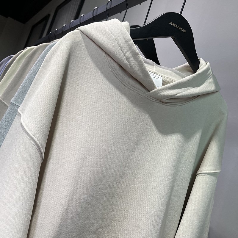 Wholesale 600gsm Muti-Color Unisex Custom Logo Heavyweight 100% Organic Heavy Cotton No String Plain Men's Hoodies sweatshirts