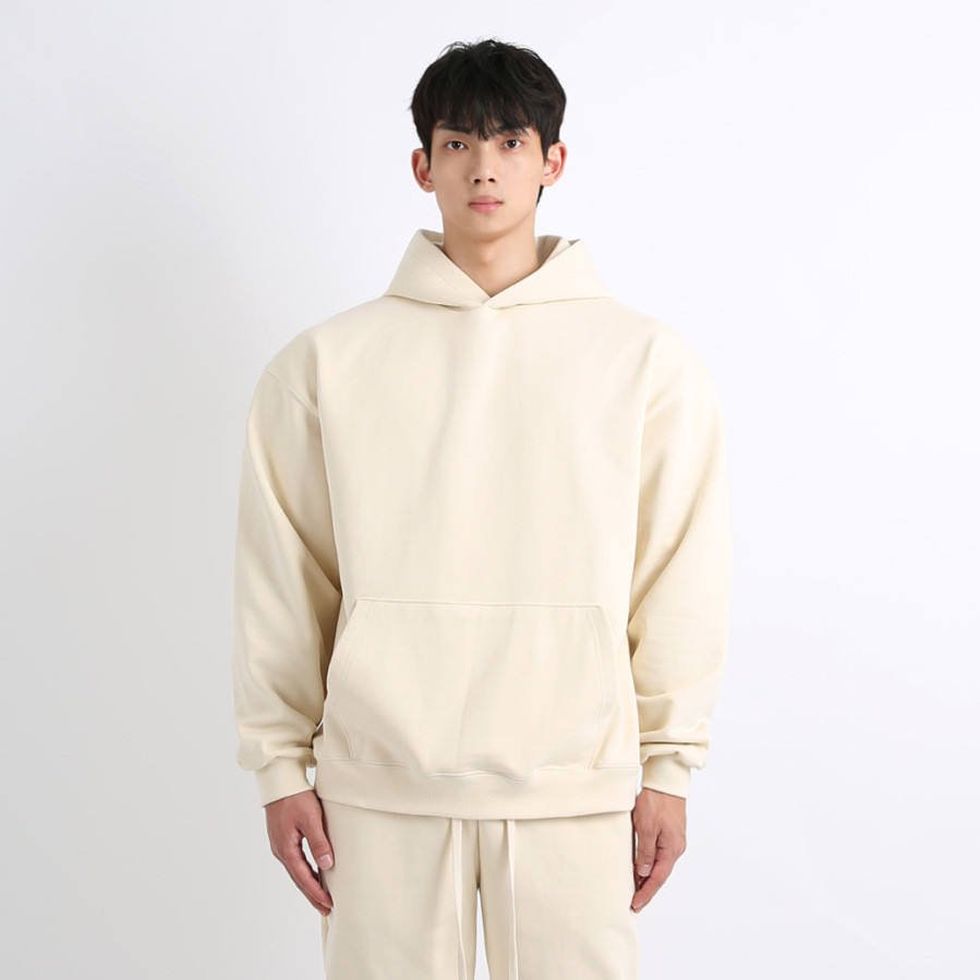Fashion Custom logo Oversized Plain Pullover Cotton polyester men's hoodies sweatshirts pullover blank hoodie