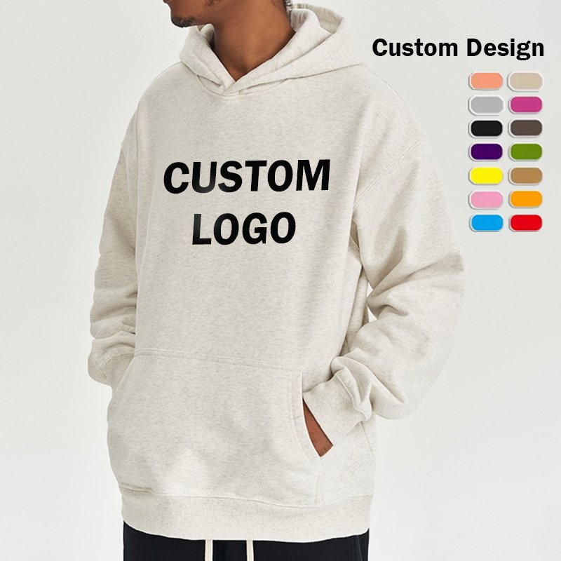 Hoodies Men High Quality Cropped Zip Up Hoodie Street Wear Custom Embossed White 450gsm Customisable Unisex