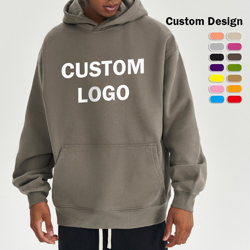 Hoodies Men High Quality Cropped Zip Up Hoodie Street Wear Custom Embossed White 450gsm Customisable Unisex