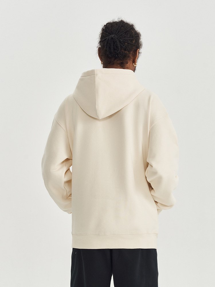Hoodies Men High Quality Cropped Zip Up Hoodie Street Wear Custom Embossed White 450gsm Customisable Unisex