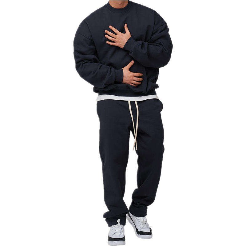 High Quality Sports Soft Fabric Men Cotton Sweat Pants And Hoodie 2 Piece Set Tracksuits for Men Jogging