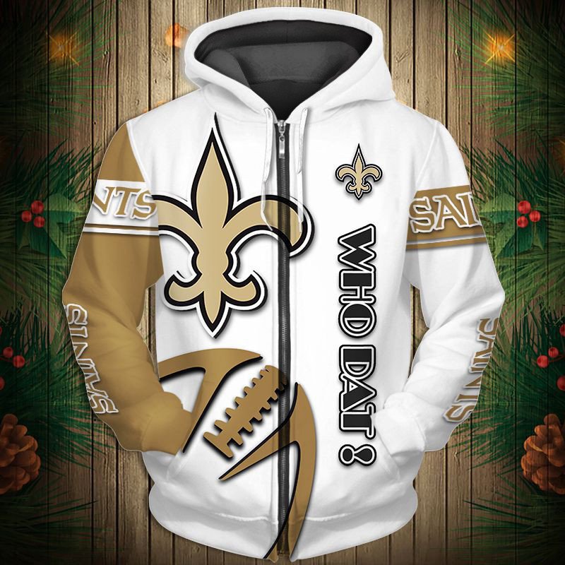 2024 wholesale American football team hoodies polyester daily casual wearing zip up white color hoodies sweaters