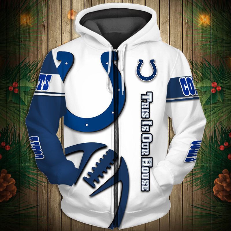 2024 wholesale American football team hoodies polyester daily casual wearing zip up white color hoodies sweaters