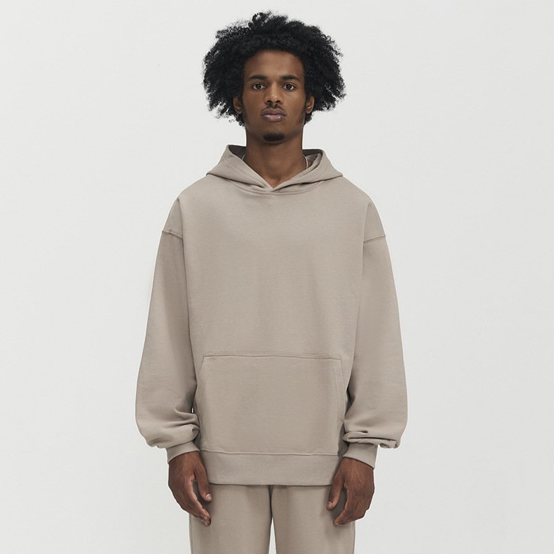 Long Sleeve Hoodies Custom Logo Men's Essentials Pullover French Terry Hoodies Men High Quality 500gsm