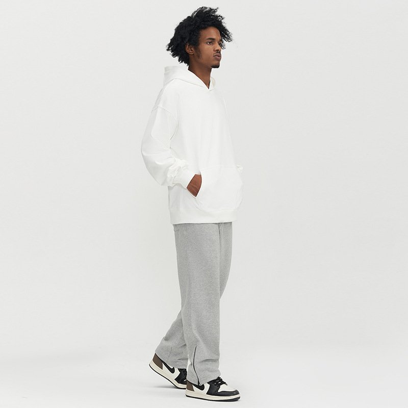 Long Sleeve Hoodies Custom Logo Men's Essentials Pullover French Terry Hoodies Men High Quality 500gsm