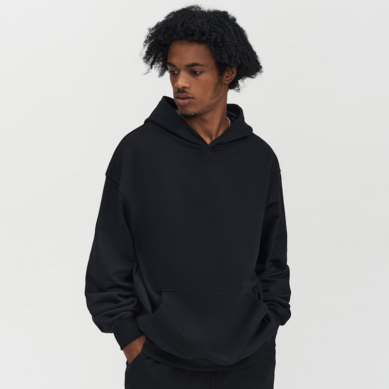 Long Sleeve Hoodies Custom Logo Men's Essentials Pullover French Terry Hoodies Men High Quality 500gsm