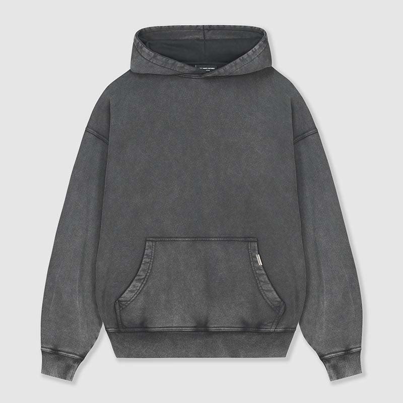 custom men's hoodie oversize drop Hoodie Blank Pullover Streetwear heavyweight cotton acid washed vintage hoodies