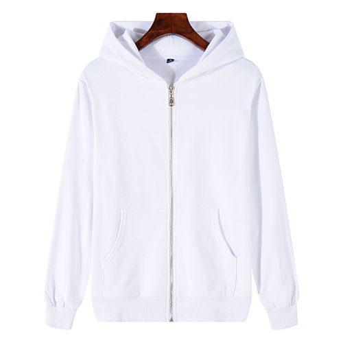 Wholesale Blank High Quality Hoodies Custom Logo Zipper-Up Jacket Fleece Fabric Oversize Men Hoodie