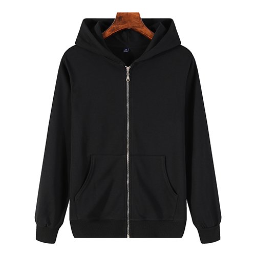 Wholesale Blank High Quality Hoodies Custom Logo Zipper-Up Jacket Fleece Fabric Oversize Men Hoodie