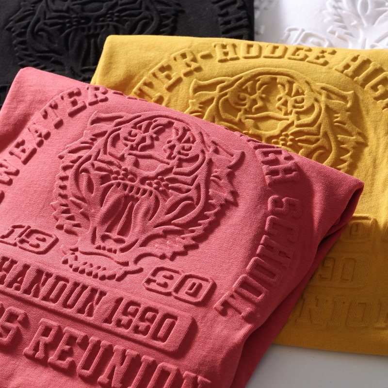 Custom Logo Men's Heavyweight Hoodie High Quality French Terry 100% Cotton Hoodie 3d Embossed Hoodie