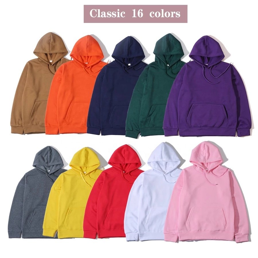 High Quality Plain Custom Sweatshirt Blank Hoodie Sport Wear Pullover Hoodies For Men