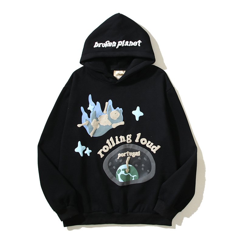 Custom High Quality 3d Puff Printing Hoodie Heavy Weight 100% Cotton Pullover Men'S Hoodies