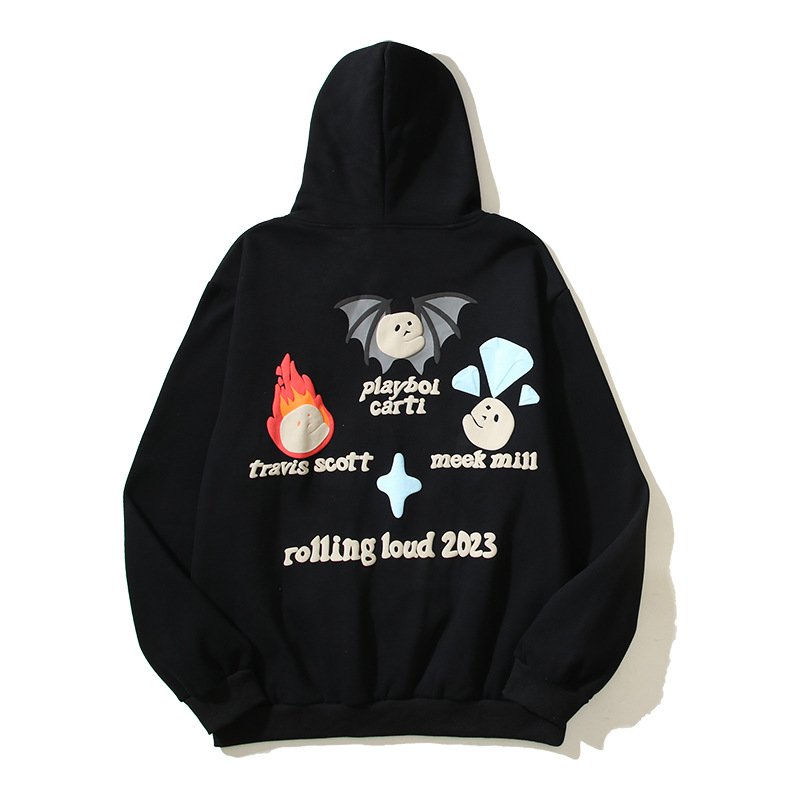 Custom High Quality 3d Puff Printing Hoodie Heavy Weight 100% Cotton Pullover Men'S Hoodies